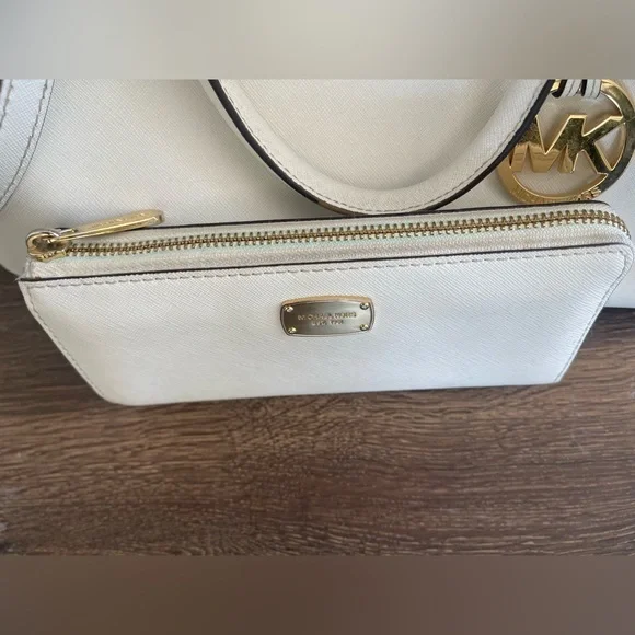 Michael Kors Cream Satchel and Wallet Set